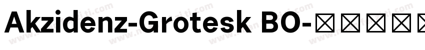 Akzidenz-Grotesk BO字体转换
